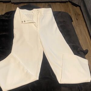 Alya Cream Wide Leg Women's Pants